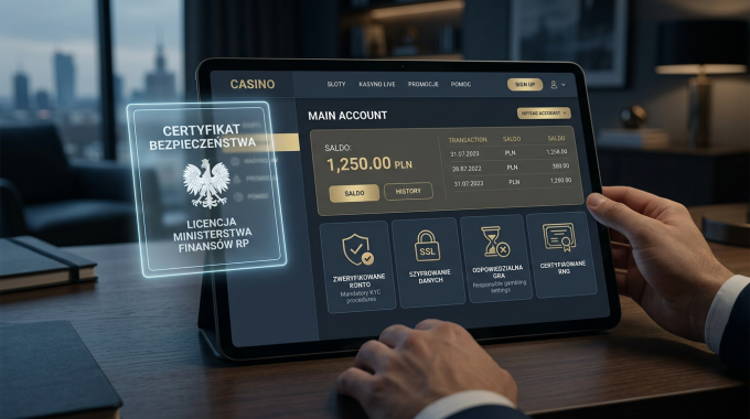 Nowoczesne i legalne kasyno online w Polsce 2026 - wizualizacja bezpieczeństwa